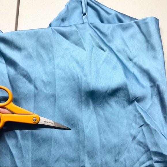 Tyler McGillivary Equestrian Slip Dress Horse Blue Midi - Picture 17 of 17